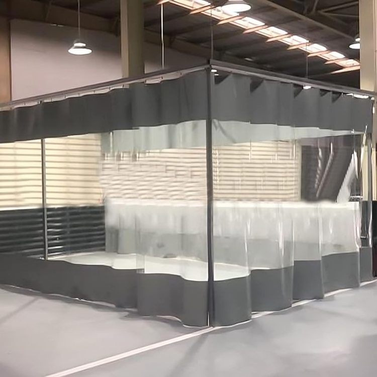 PVC Transparent Waterproof Outdoor Curtain – 0.6mm Thick, Windproof Curtain for Garages, Greenhouse & More