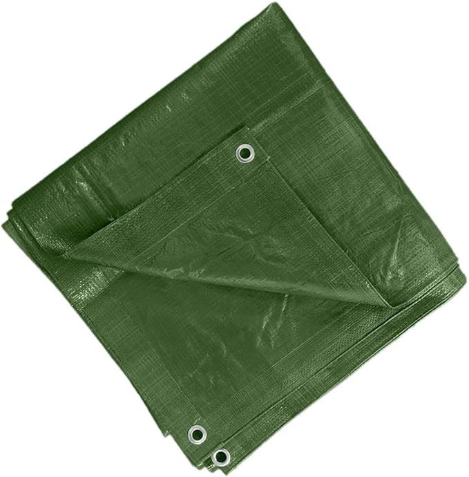 Ultra Tough 90gsm Green Universal PE Waterproof Tarpaulin β Tearproof, UV Shield & Rustproof Eyelets