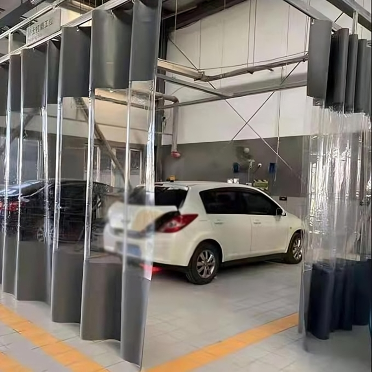 PVC Transparent Waterproof Outdoor Curtain – 0.6mm Thick, Windproof Curtain for Garages, Greenhouse & More