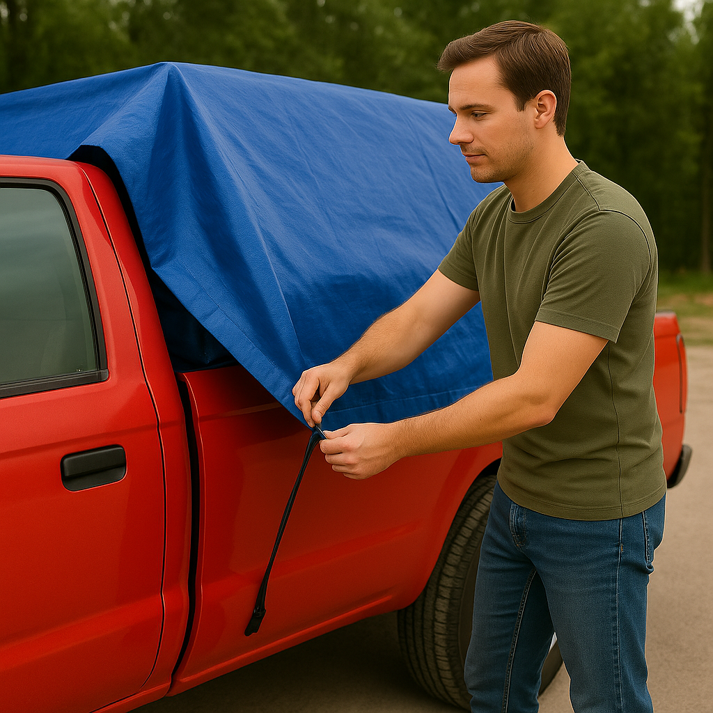 Premium 110gsm Waterproof Tarpaulin – UV-Proof, Tear Resistant, Must Have All-Weather Cover