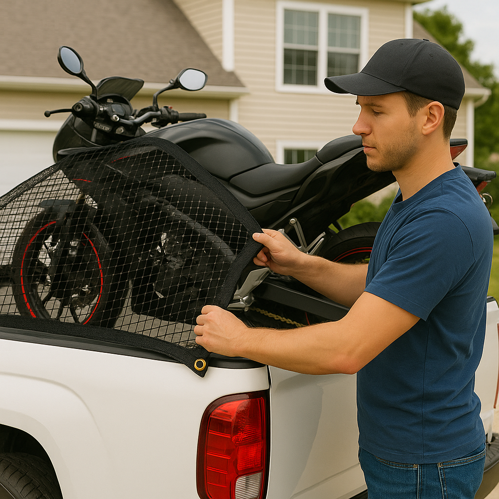 High Performance Black Cargo Truck Net – Tear Resistant – Must Have for Cargo &  Trailers