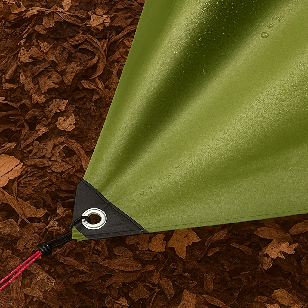270GSM Green/Silver Waterproof Tarpaulin Cover - Reinforced Corners & Brass Eyelets - Ideal for Camping, Garden & Shelter