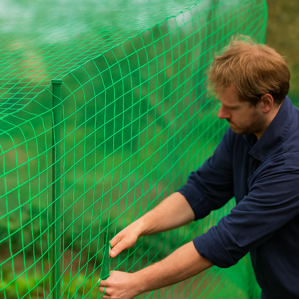 Anti-Bird Garden Netting - Green & Black Mesh - High Demand Pest Barrier for Home & Pro Use