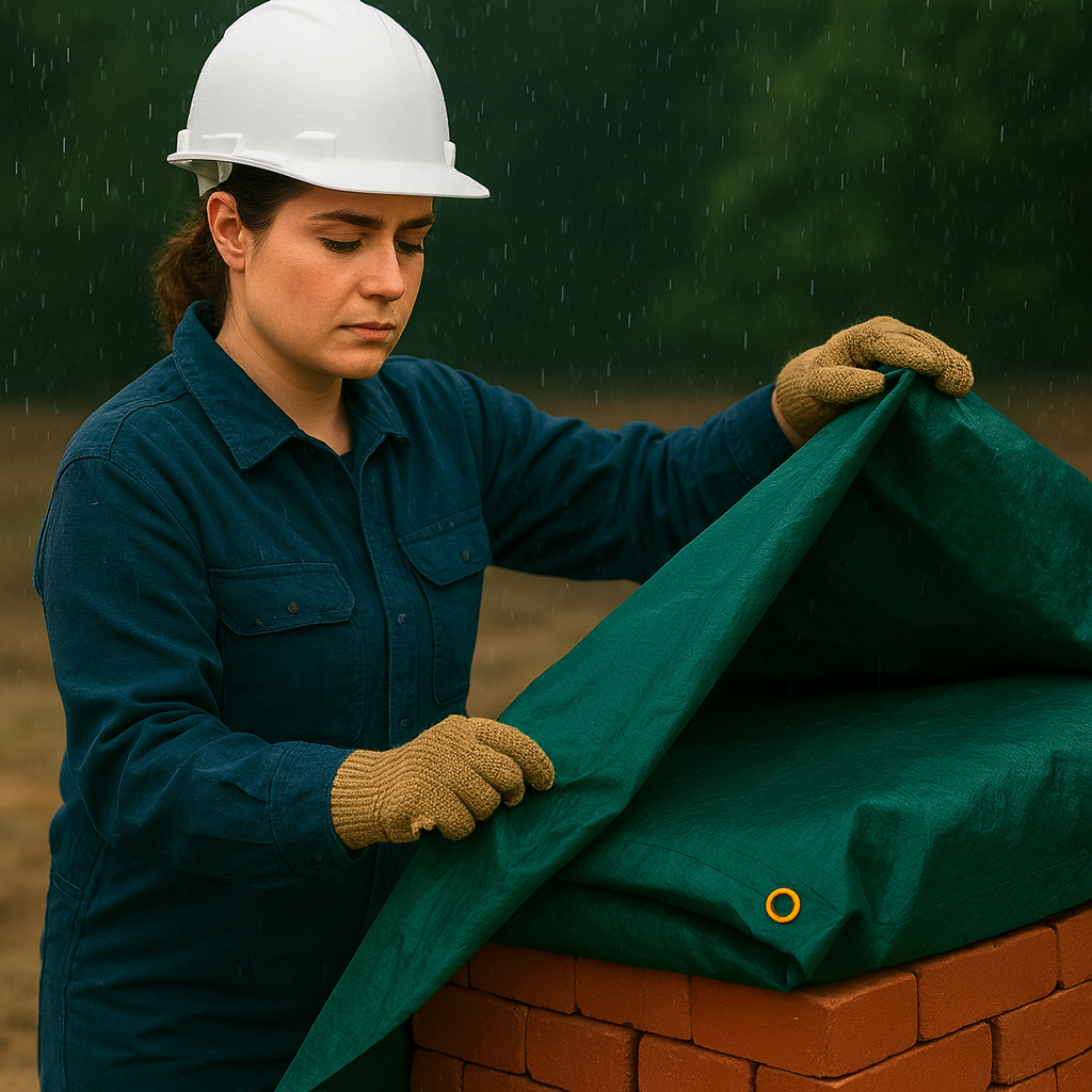 Ultra Tough Waterproof 610gsm PVC Green Tarpaulin –  Ideal for Trailers, Camping & Machinery
