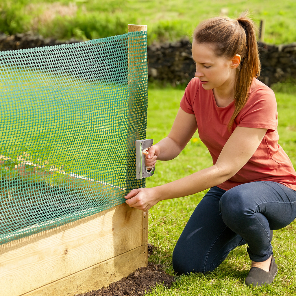 Premium HDPE Knitted Windbreak Netting – 50% Shade, 40% Wind Reduction, UV Stabilised Mesh – 110gsm – Green