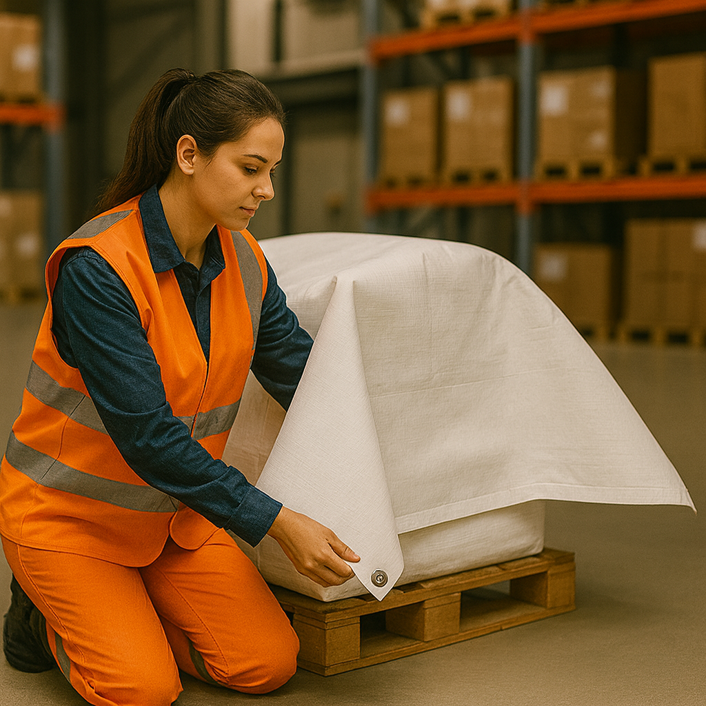 Premium 105gsm White Waterproof Polyethylene Tarp – Durable, UV & Tear Resistant Cover