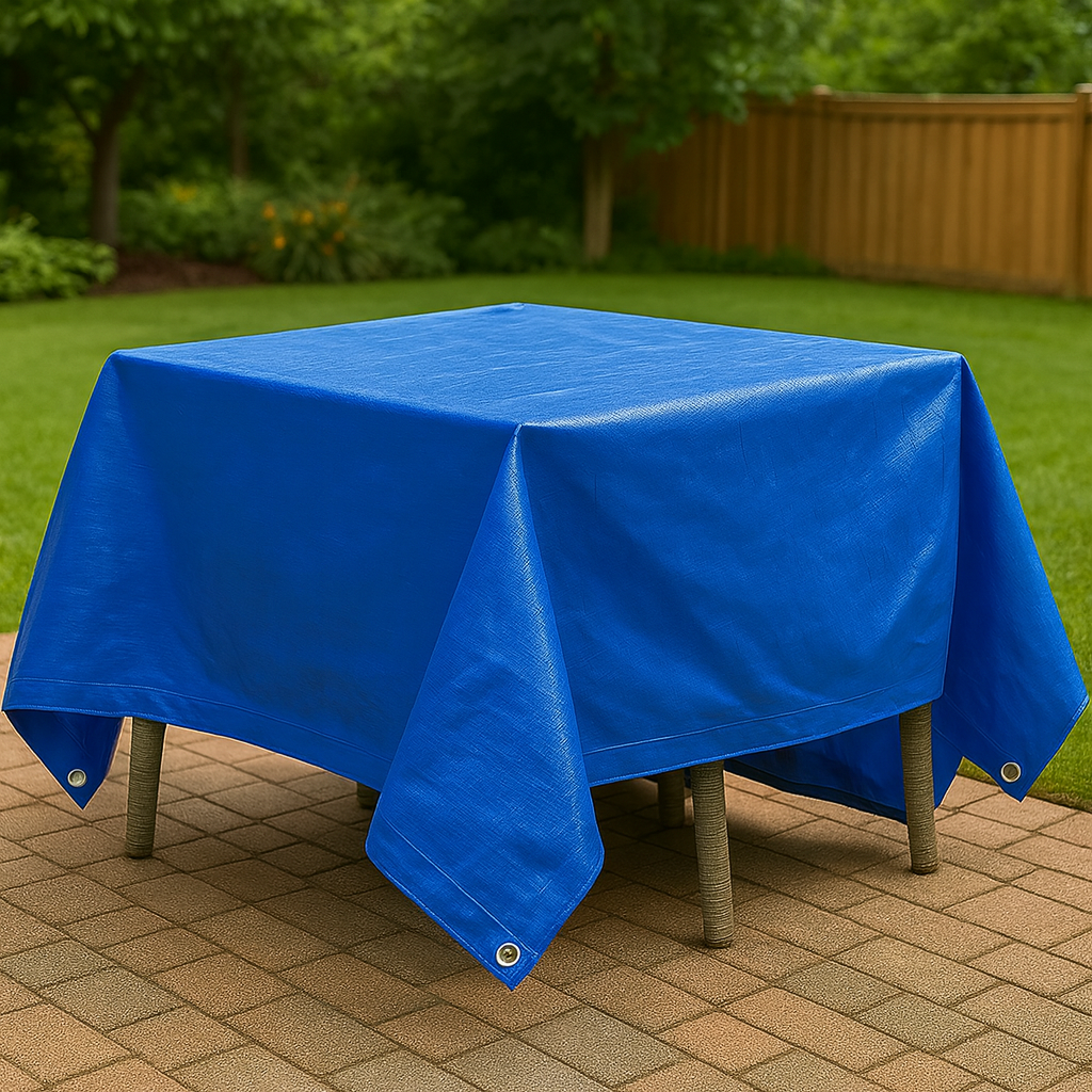 Heavy Duty Economy Tarpaulin – 80gsm Waterproof Ground Cover – Lightweight, All-Weather Protection