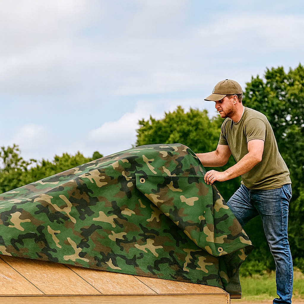 Heavy Duty Economy Tarpaulin β 80gsm Waterproof Ground Cover β Lightweight, All Weather Protection