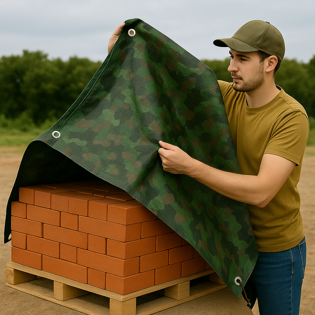 Heavy Duty Camouflage Tarp 95gsm – Waterproof PE Cover