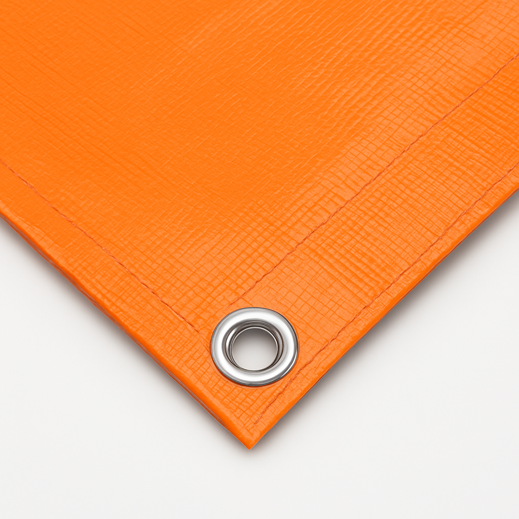 Waterproof 90gsm Orange Tarpaulin – Heavy Duty Cover for Camping, Garden, DIY & Outdoor Use