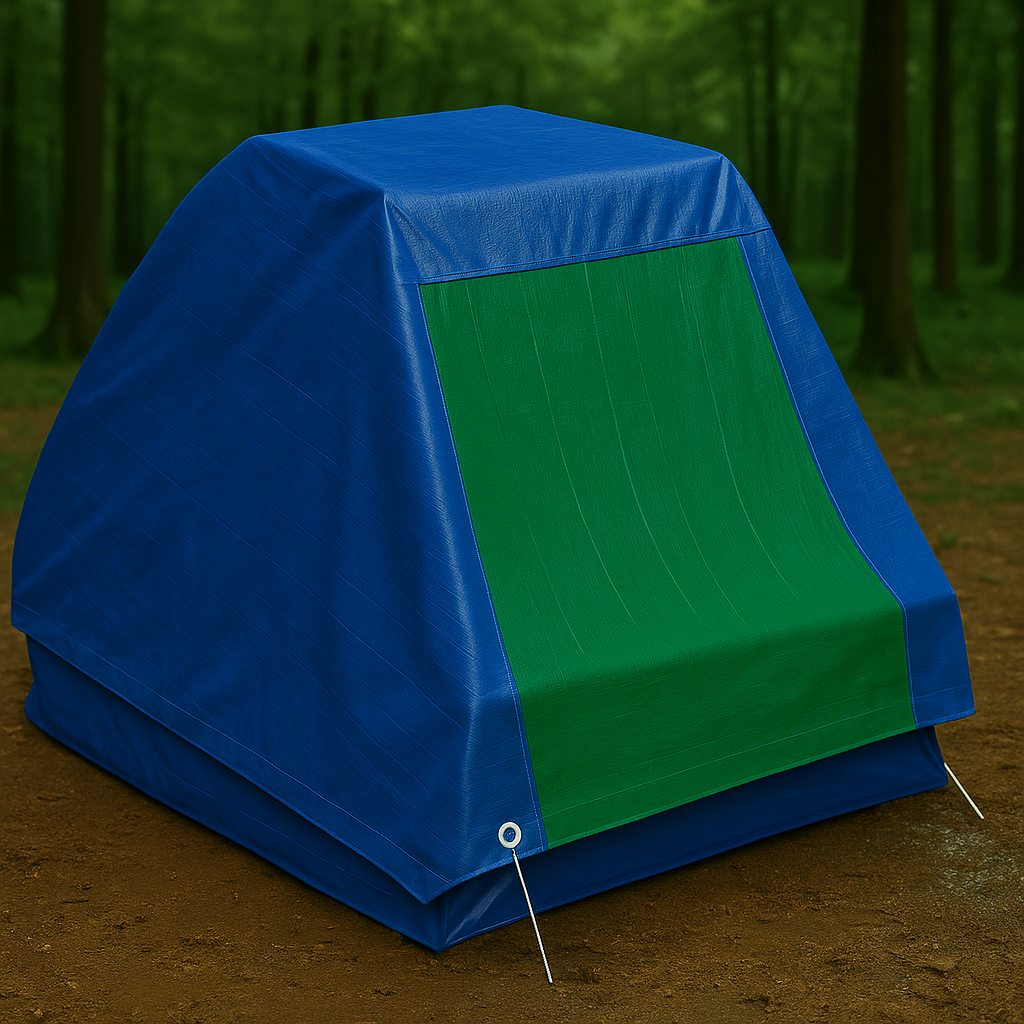 110gsm Waterproof Blue/Green Tarpaulin – Heavy Duty Cover Sheet for Garden, Car, DIY & Outdoor Use