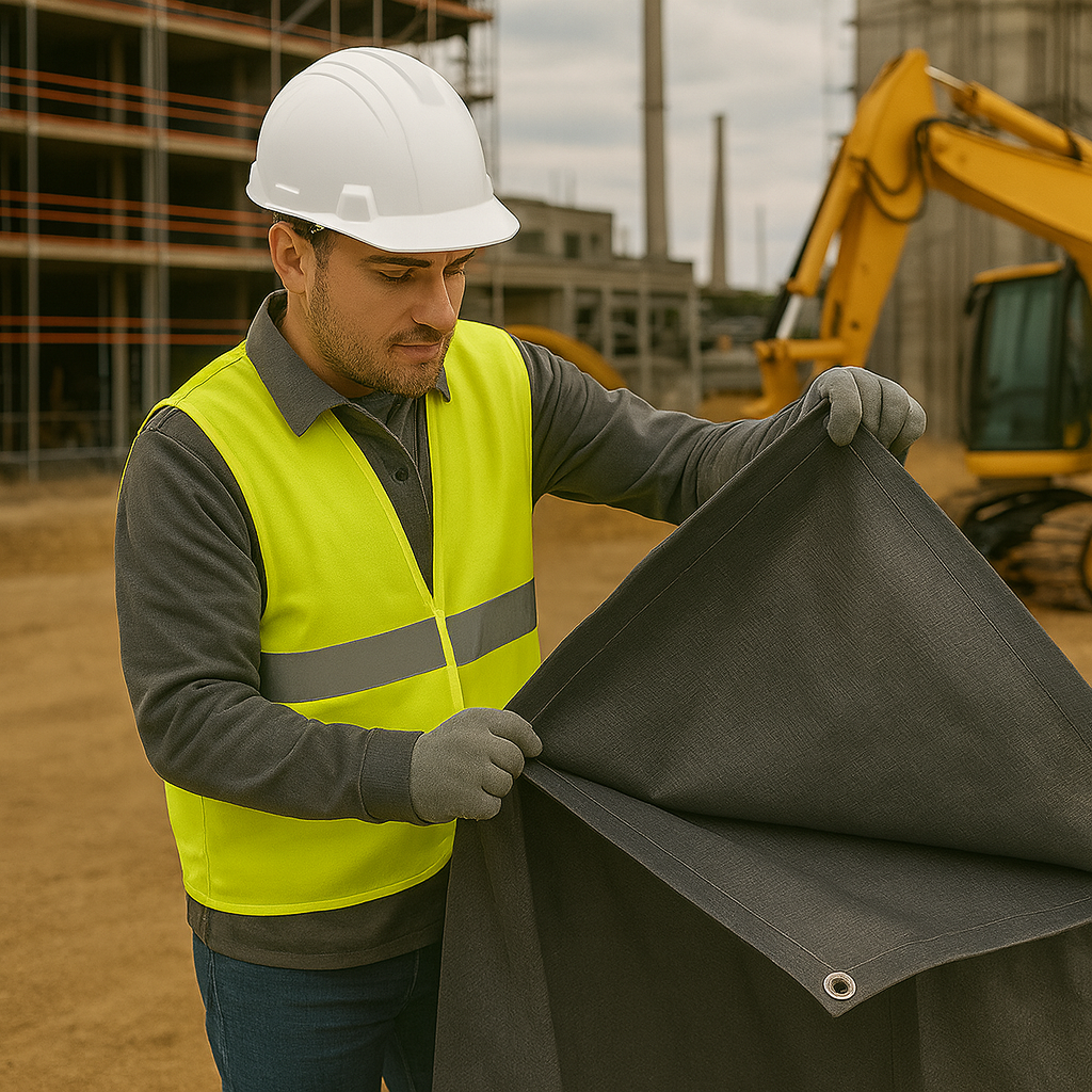 Premium 200gsm Grey Tarpaulin – UV Resistant, Waterproof, Heavy Duty Cover with Reinforced Corners