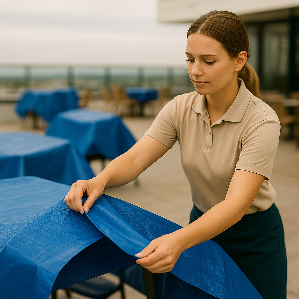 Premium 110gsm Waterproof Tarpaulin – UV-Proof, Tear Resistant, Must Have All-Weather Cover