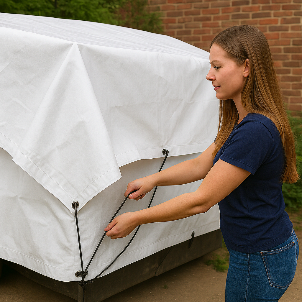 Premium 110gsm Waterproof Tarpaulin – UV-Proof, Tear Resistant, Must Have All-Weather Cover