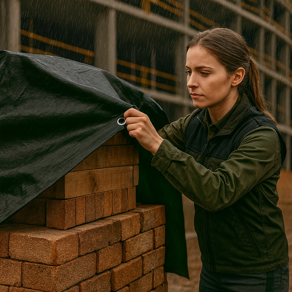 200gsm Black Polyethylene Tarpaulin β Heavy Duty UV Block Cover for Industrial & Outdoor Storage