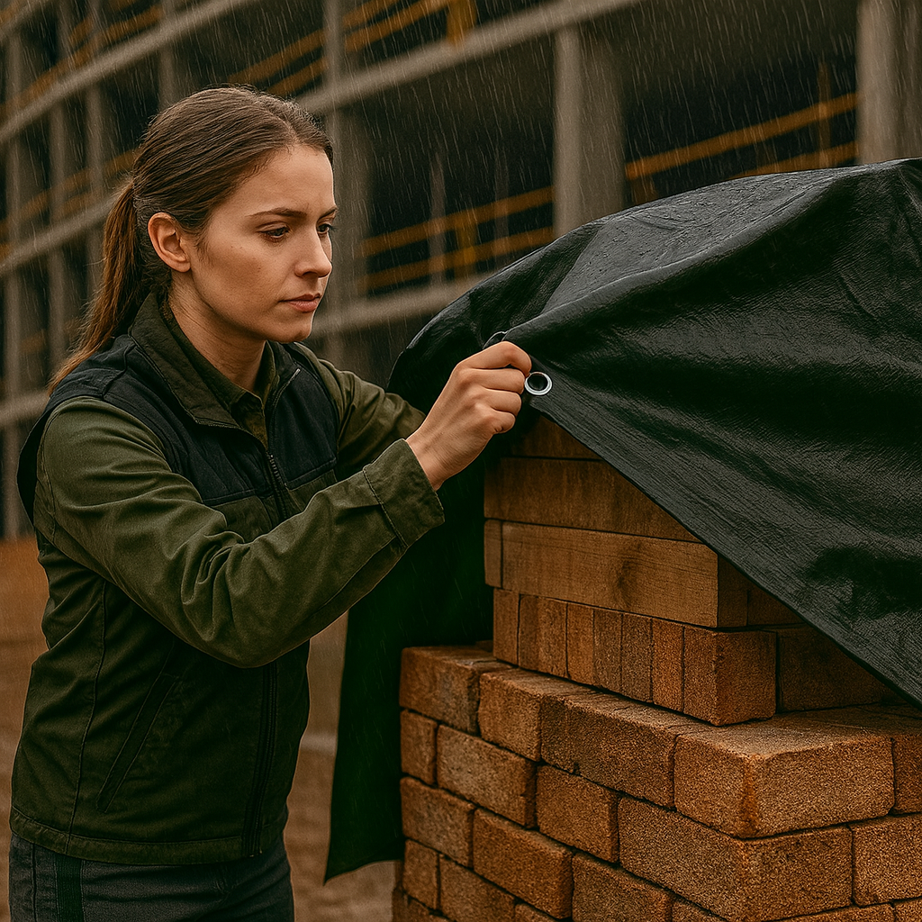 200gsm Black Polyethylene Tarpaulin – Heavy Duty UV Block Cover for Industrial & Outdoor Storage