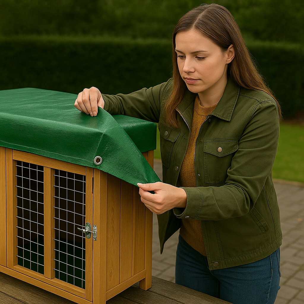 200gsm Green Polyethylene Tarpaulin – Heavy Duty Cover for Farms, Equipment & Machinery