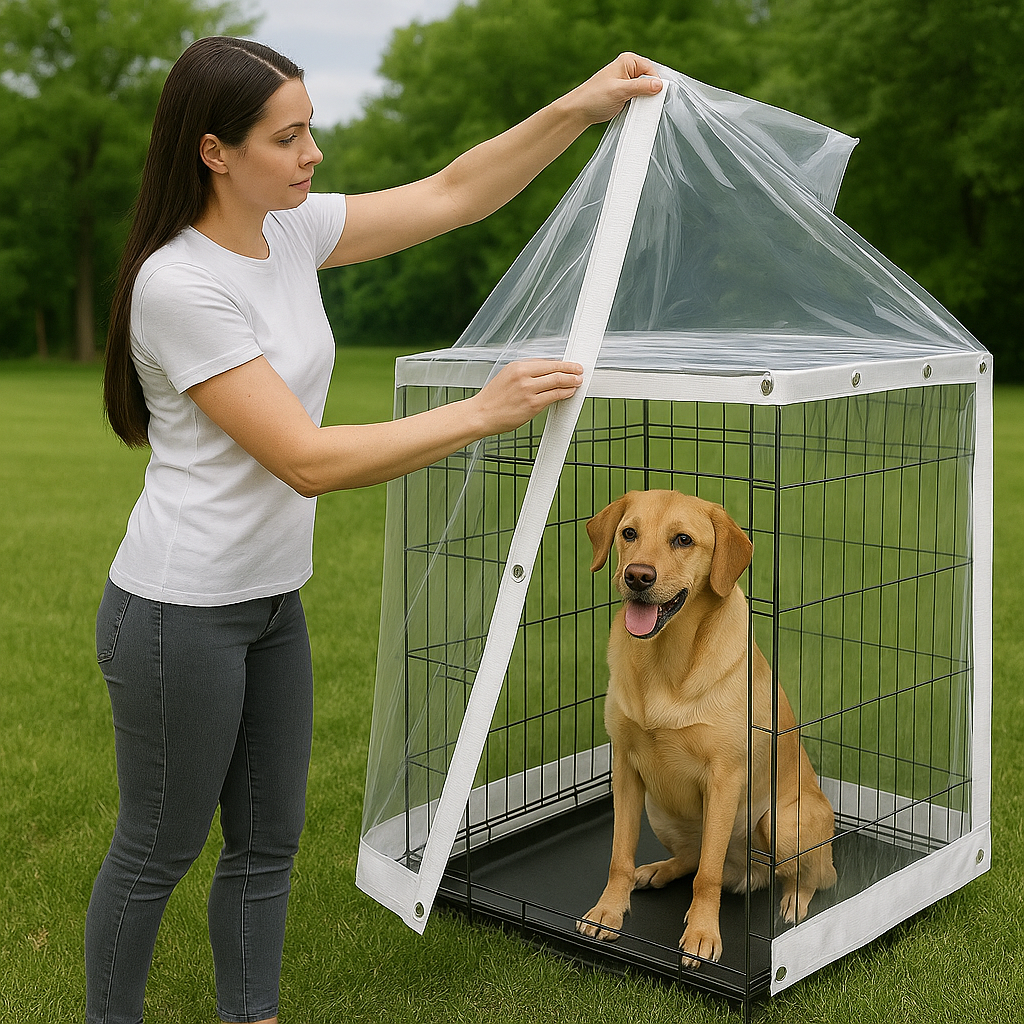 Clear PVC Tarpaulin 310gsm – Waterproof, UV-Proof, Transparent Cover for Outdoor Use