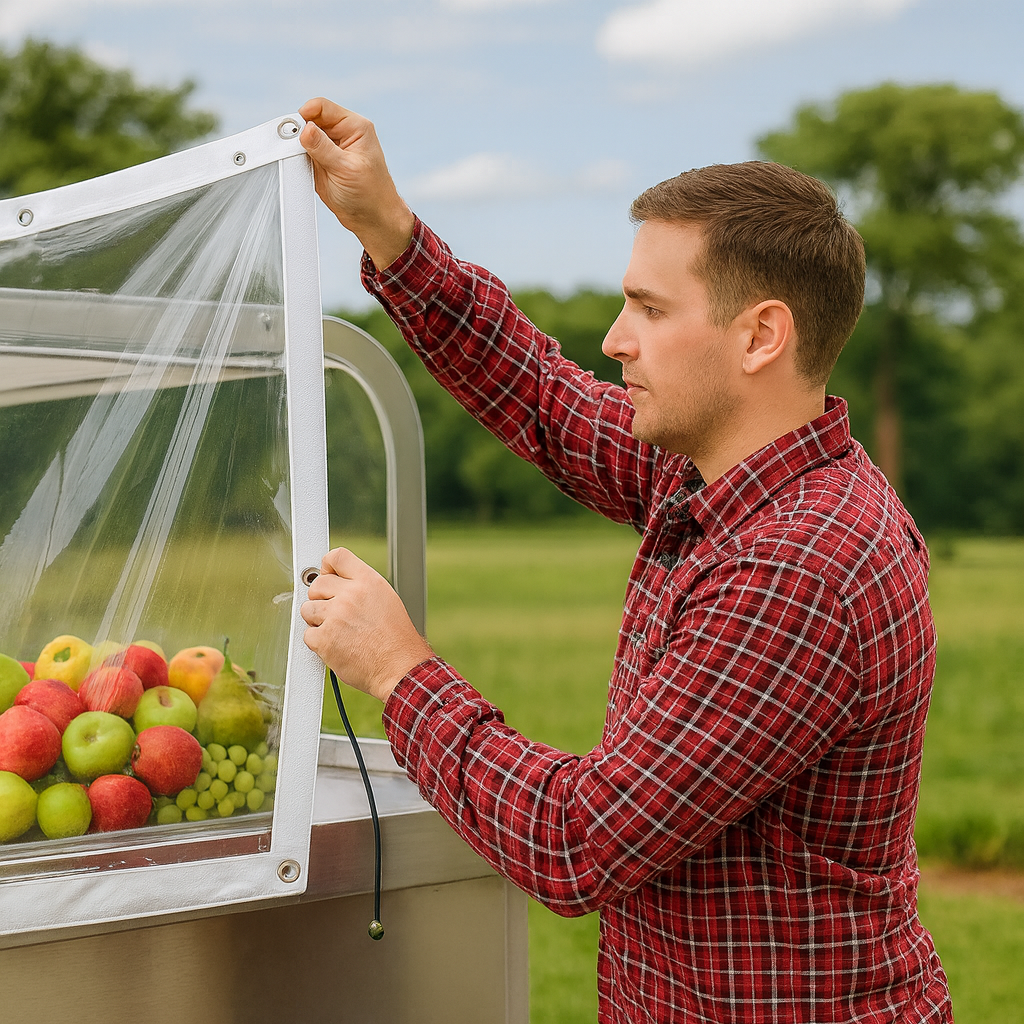 Clear PVC Tarpaulin 310gsm – Waterproof, UV-Proof, Transparent Cover for Outdoor Use