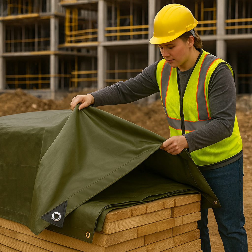 560GSM Heavy Duty PVC Tarpaulin – Ultra Tough, Extra Heavy Weight & Waterproof Cover