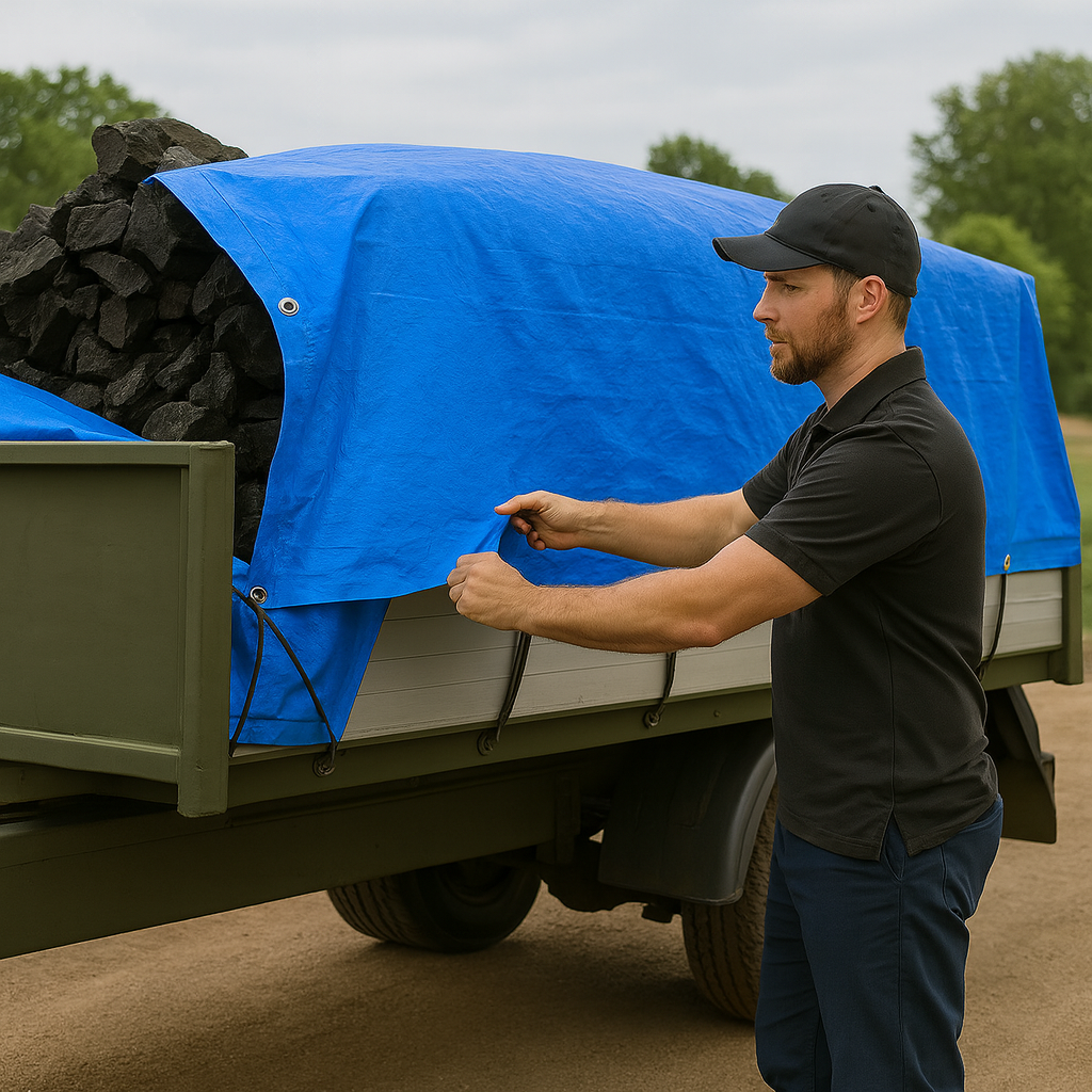 560GSM Heavy Duty PVC Tarpaulin – Ultra Tough, Extra Heavy Weight & Waterproof Cover