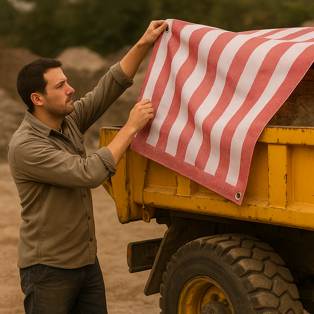 170gsm Striped Tarpaulin – Durable Tear Resistant Waterproof Cover for Heavy Duty Outdoor Protection