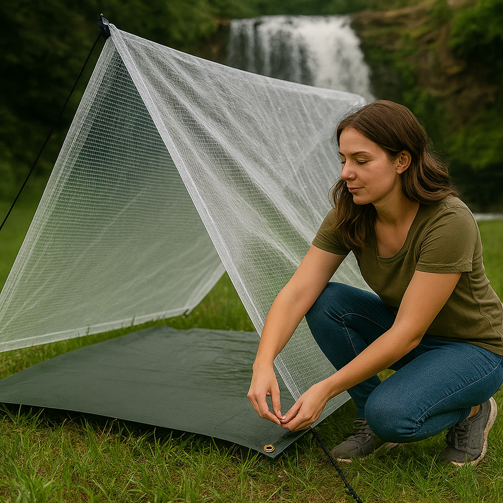 100gsm Clear Mono Tarpaulin – Waterproof Cover for Greenhouse, Furniture & Site Use