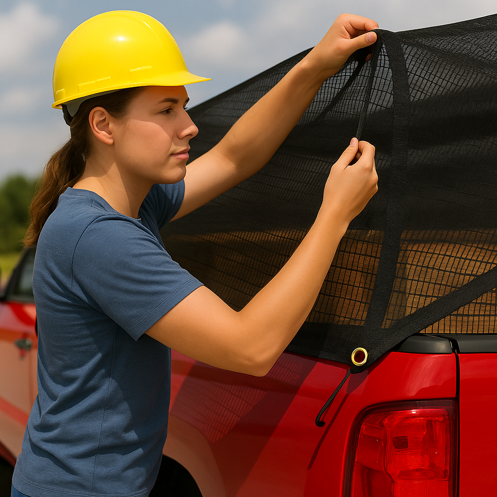 High Performance Black Cargo Truck Net – Tear Resistant – Must Have for Cargo &  Trailers