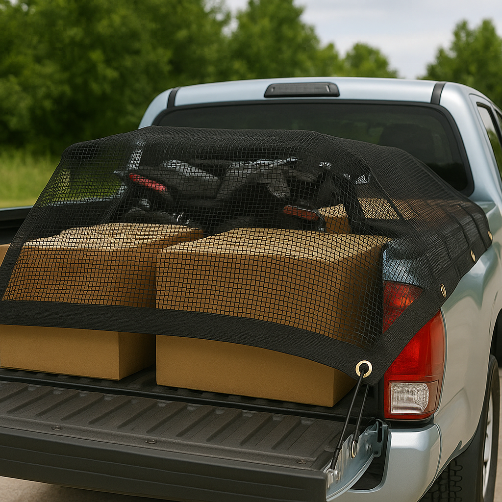 High Performance Black Cargo Truck Net – Tear Resistant – Must Have for Cargo &  Trailers