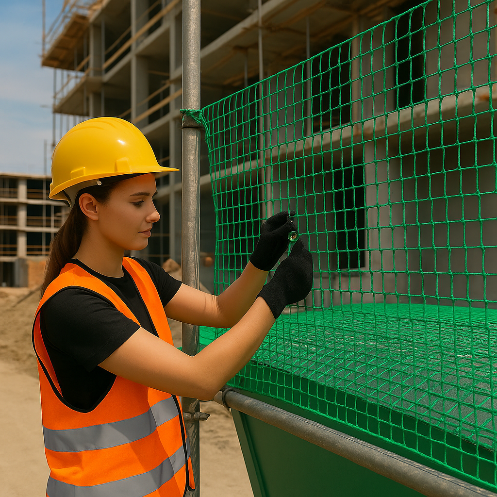 Premium Heavy Duty Green Cargo Net – Rot Proof Brick Nets