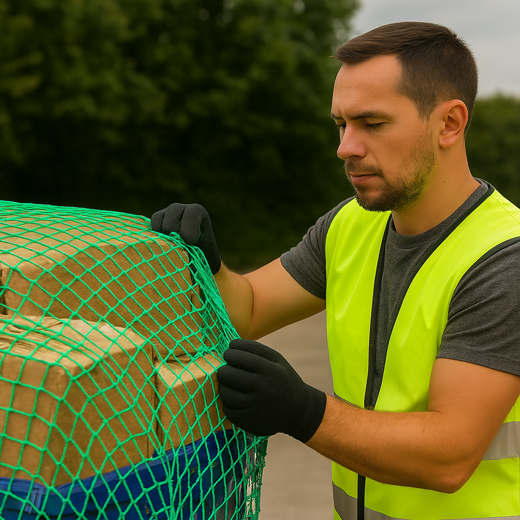 Premium Heavy Duty Green Cargo Net – Rot Proof Brick Nets