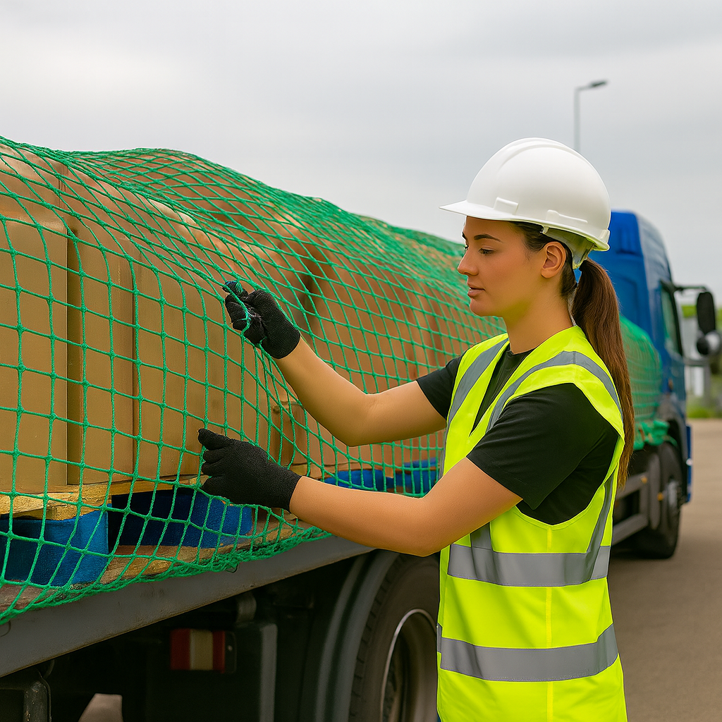 Premium Heavy Duty Green Cargo Net – Rot Proof Brick Nets