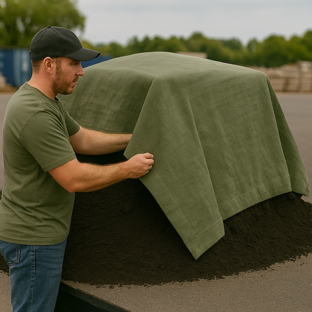 High Performance Tarmac Jute Sheet – Double Stitched, Weather Resistant Cover
