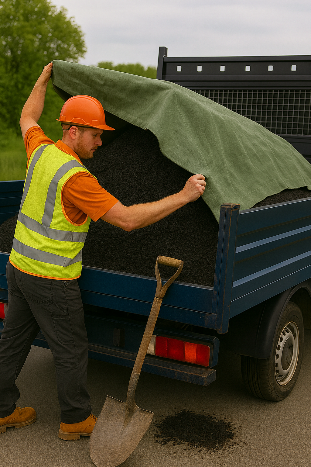 High Performance Tarmac Jute Sheet – Double Stitched, Weather Resistant Cover