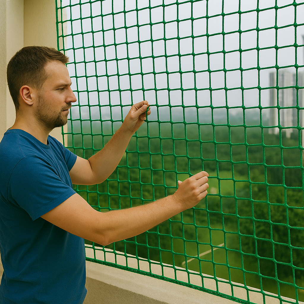 Premium Heavy Duty Green Cargo Net – Rot Proof Brick Nets