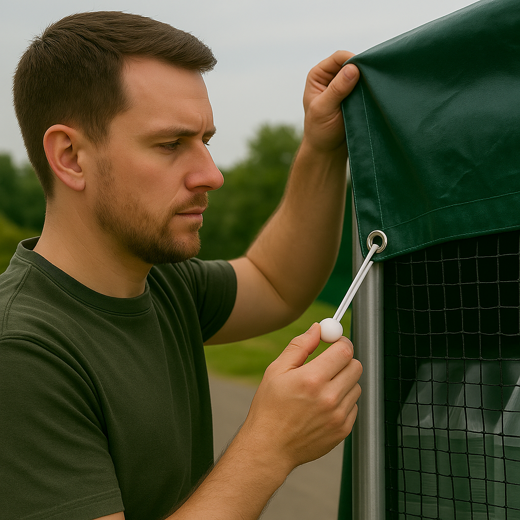 Heavy Duty 30cm White Ball Bungees - 25mm Ball | Fasteners for Tarps, Nets, Camping & Industrial Use