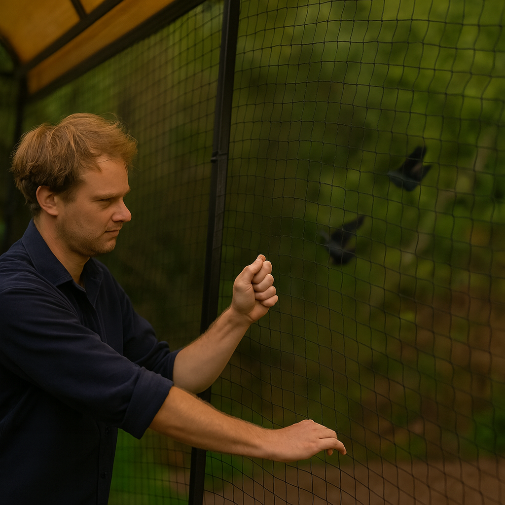 Anti-Bird Garden Netting - Green & Black Mesh - High Demand Pest Barrier for Home & Pro Use