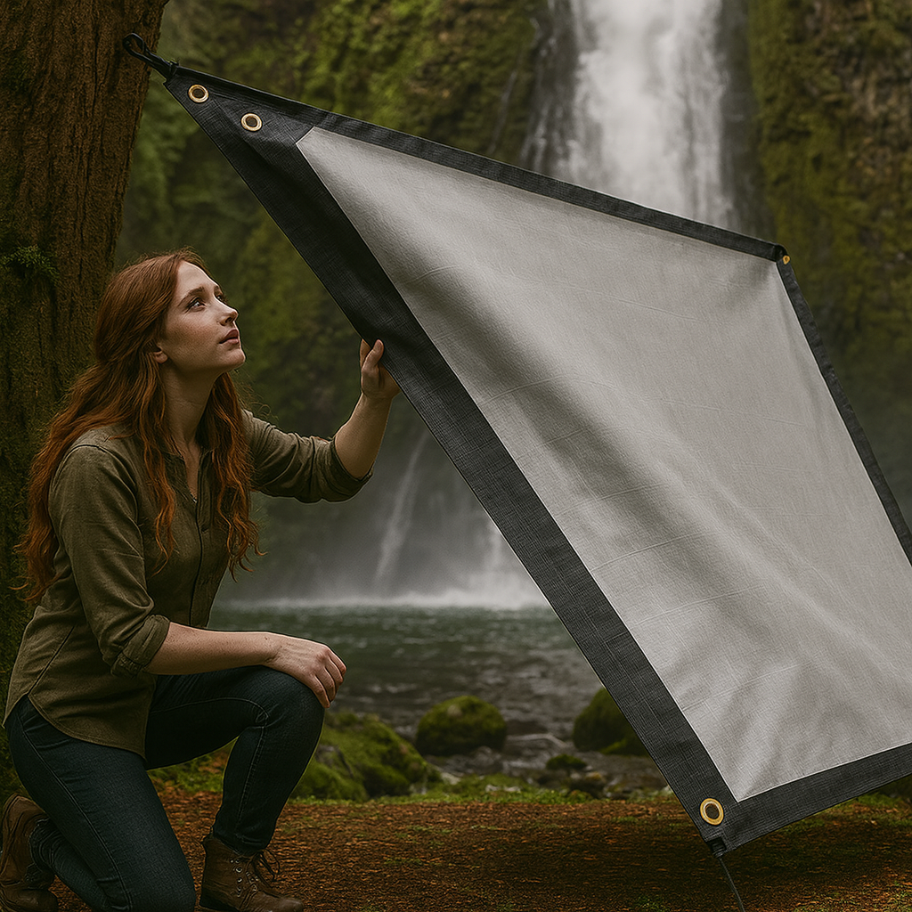 High Performance Black & Silver Tarpaulin 270gsm – UV Protected, Waterproof Tarp for Roofing, Boats & Outdoor Protection