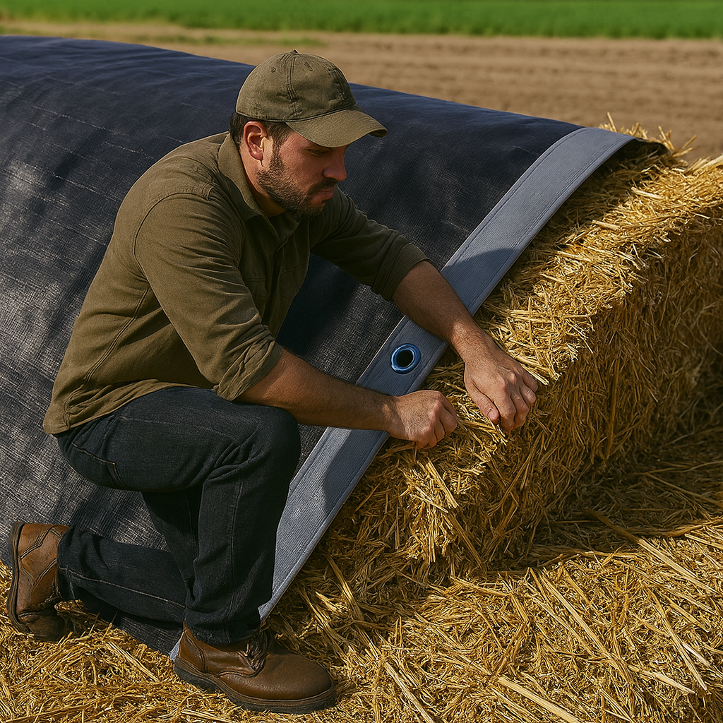 High Performance Black & Silver Tarpaulin 270gsm – UV Protected, Waterproof Tarp for Roofing, Boats & Outdoor Protection