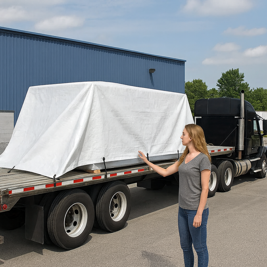 Heavy Duty Super White Tarpaulin 200gsm – Waterproof, UV & Shrinkproof Cover