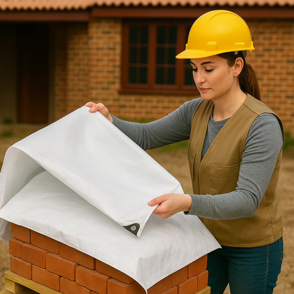 Heavy Duty Super White Tarpaulin 200gsm – Waterproof, UV & Shrinkproof Cover