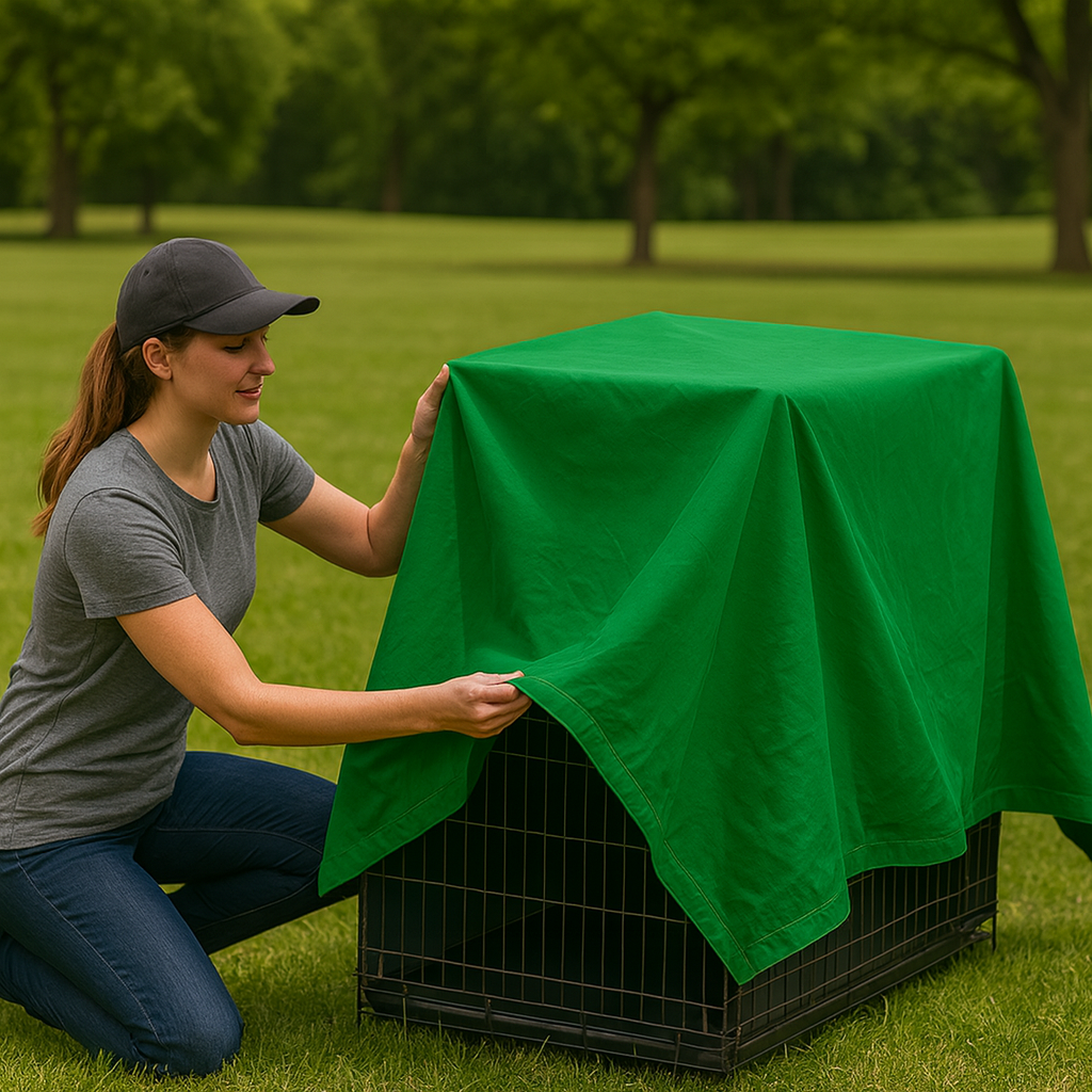 Heavy Duty 14oz Green Cotton Canvas Breathable Tarpaulin – Ideal for Transport & Machinery Protection