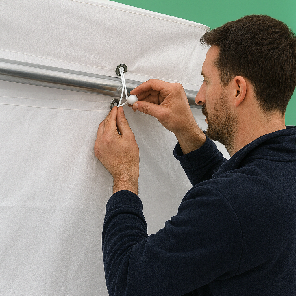 Heavy Duty 30cm White Ball Bungees - 25mm Ball | Fasteners for Tarps, Nets, Camping & Industrial Use