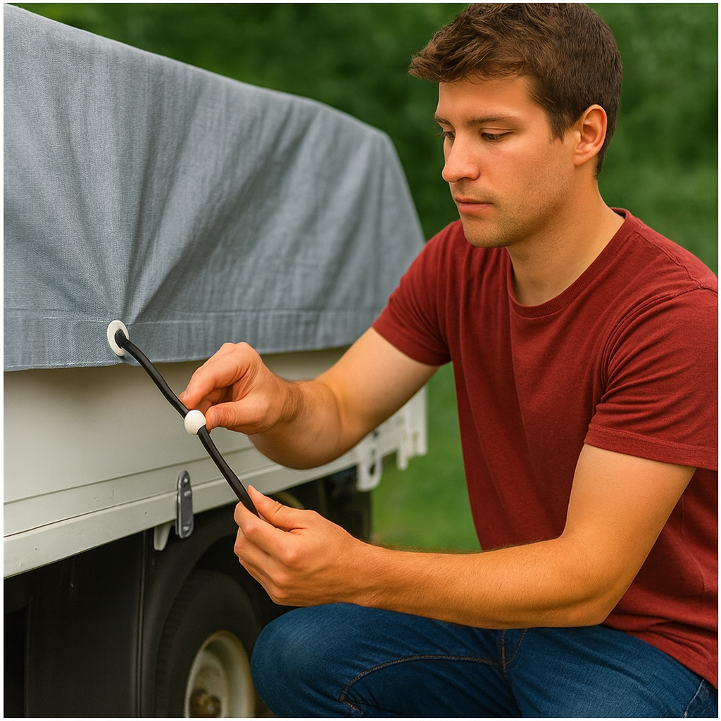 Heavy Duty UV Shock Cord Reels – Elastic Bungee for Tarpaulin & Outdoor Securing