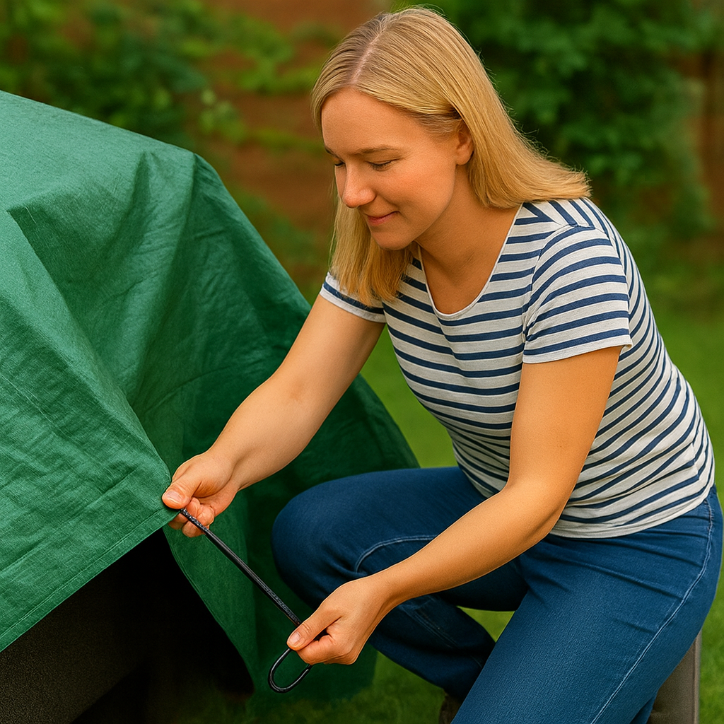 8mm UV Resistant Shock Cord with 2 Metal Hooks – Premium Bungee Cord for Tarpaulin & Outdoor Securing