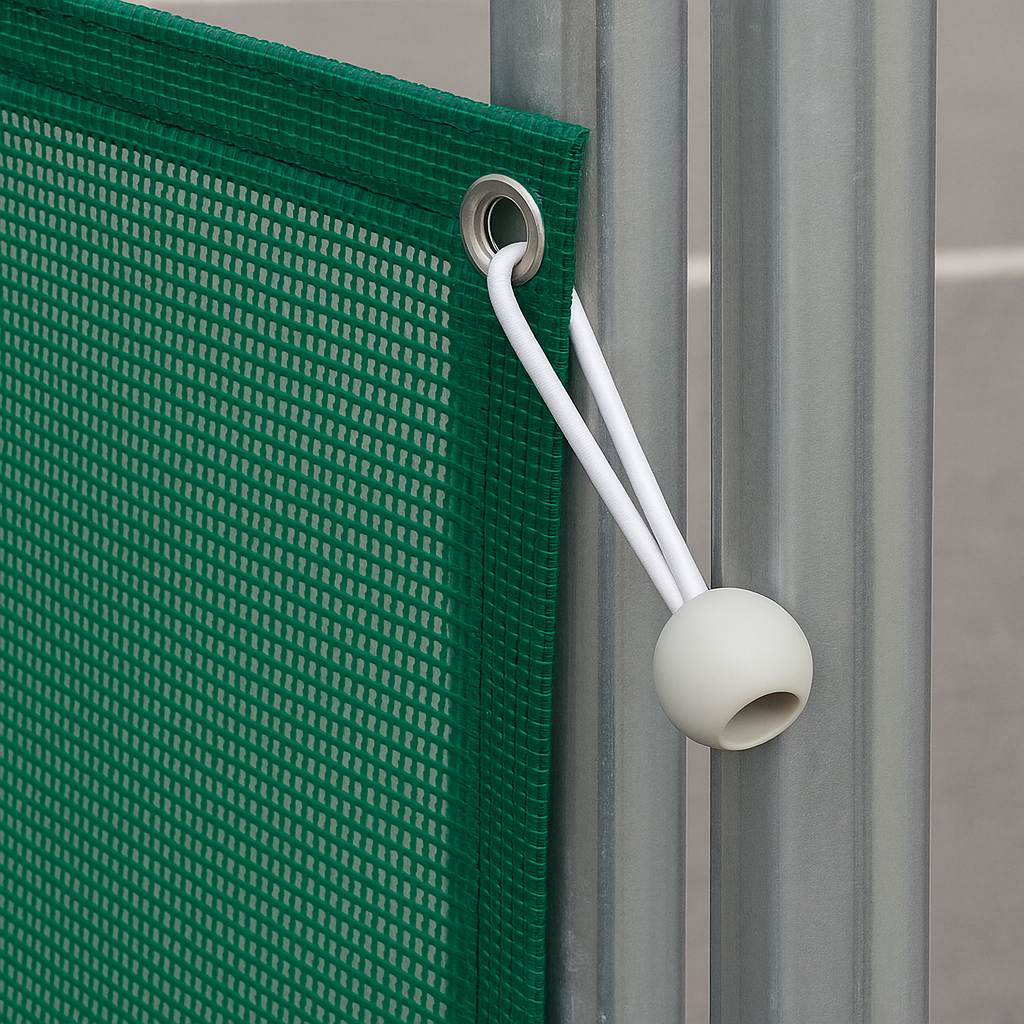 Heavy Duty 30cm White Ball Bungees - 25mm Ball | Fasteners for Tarps, Nets, Camping & Industrial Use