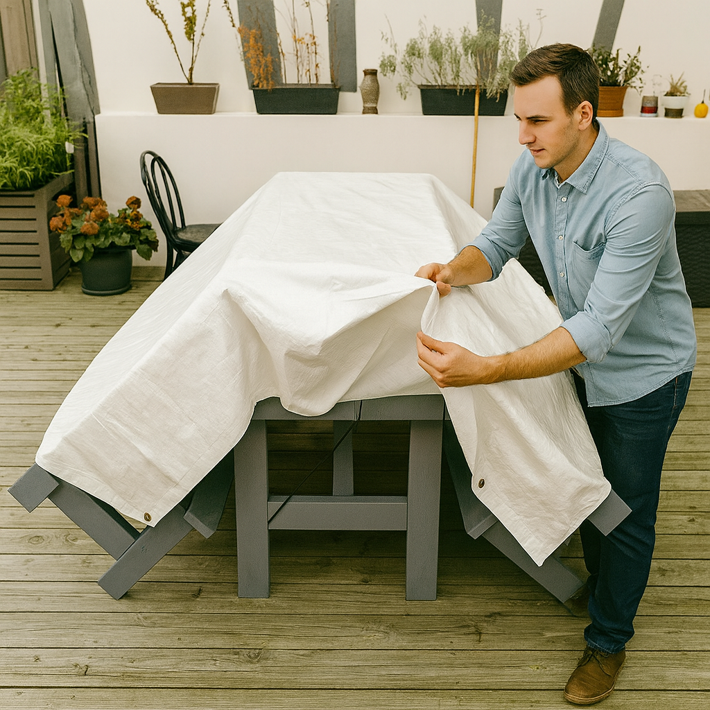 90gsm White Tarpaulin – Waterproof, Lightweight & Multi Use Protective Cover