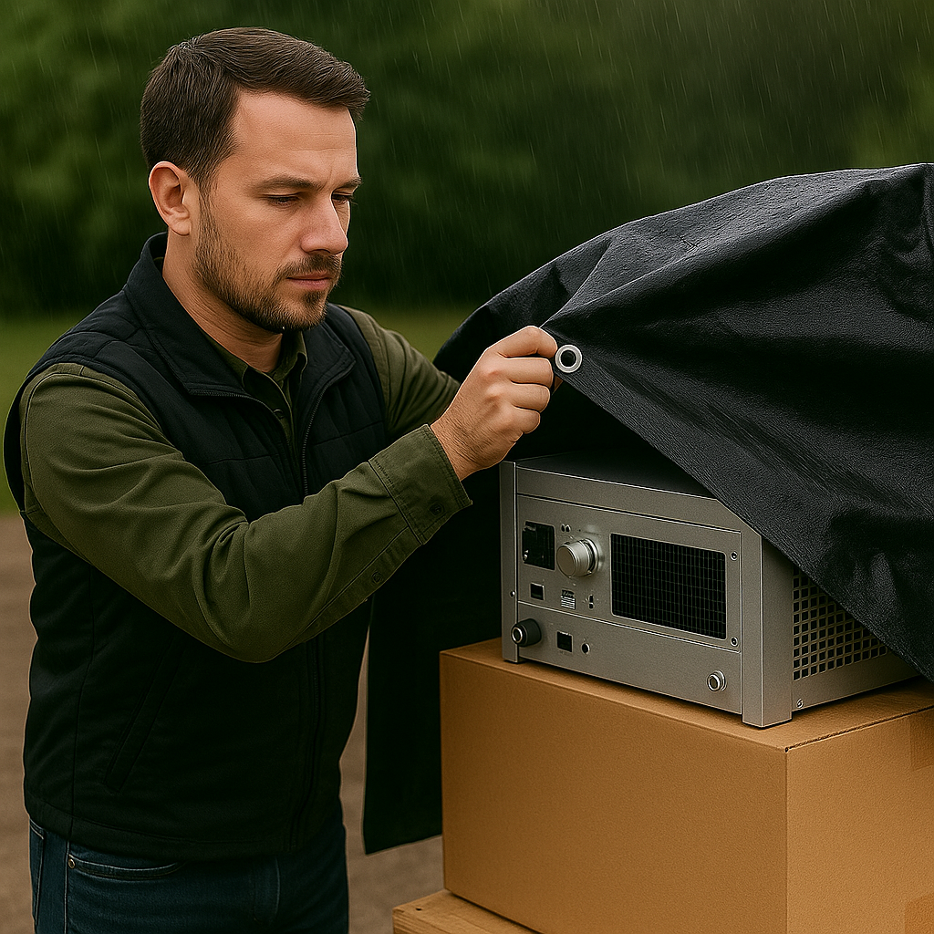 200gsm Black Polyethylene Tarpaulin – Heavy Duty UV Block Cover for Industrial & Outdoor Storage