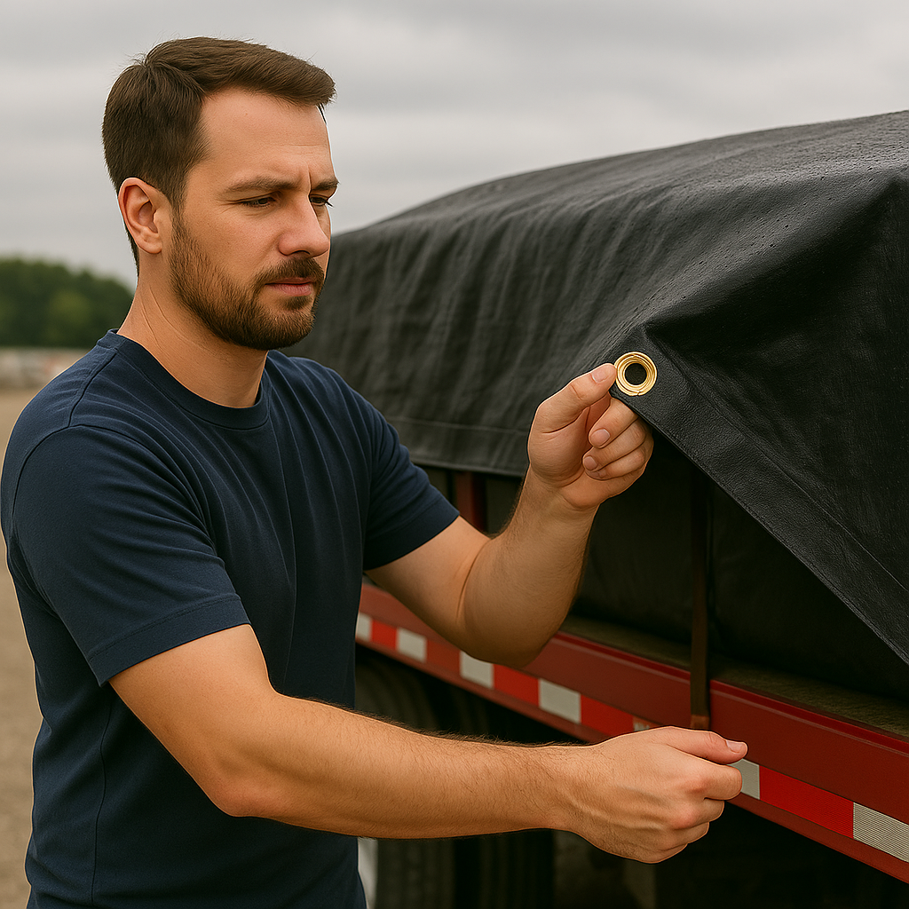 200gsm Black Polyethylene Tarpaulin – Heavy Duty UV Block Cover for Industrial & Outdoor Storage