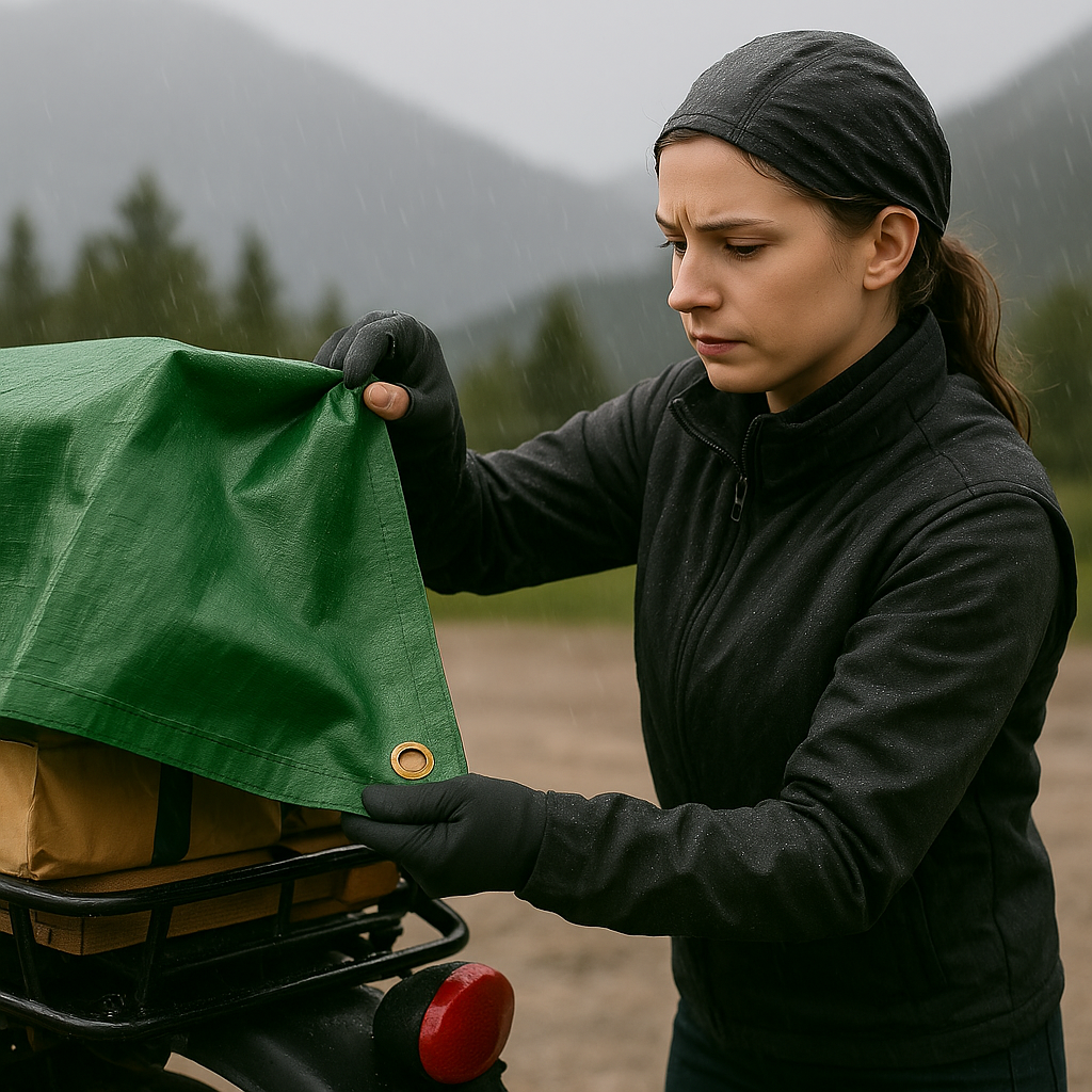 200gsm Green Polyethylene Tarpaulin – Heavy Duty Cover for Farms, Equipment & Machinery